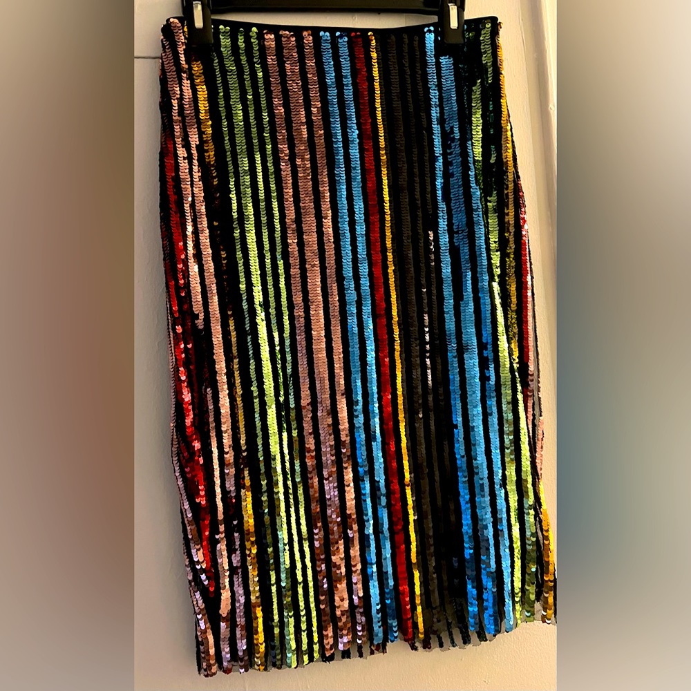 Rainbow Sequins Skirt